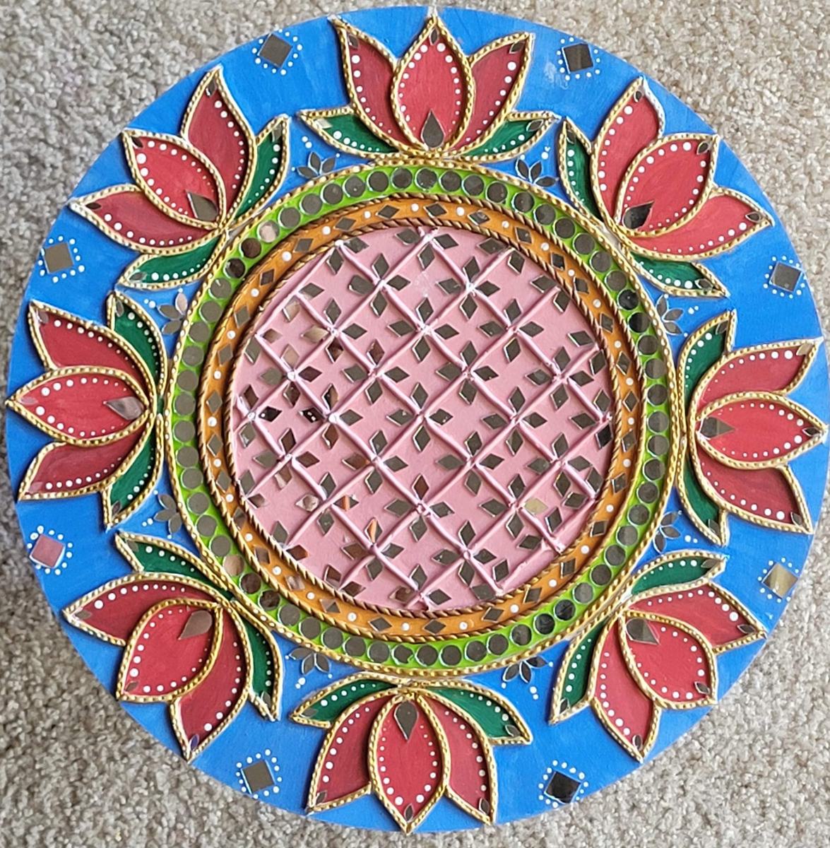 Clay + Mirror Art: workshop photo 1